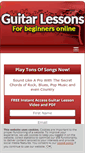 Mobile Screenshot of guitarlessonsforbeginnersonline.net